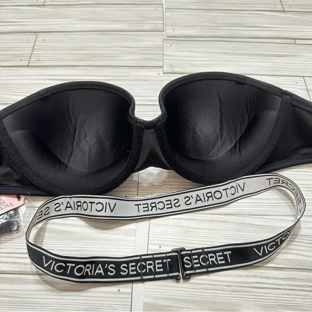 VICTORIA’S SECRET‎ LOGO STRAP DISCONTINUED THE BEACH BANDEAU SWIMSUIT BIKINI TOP